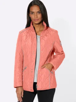 Steppjacke mit Kontrast-Details
