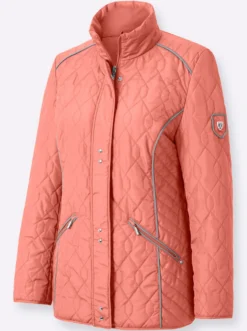 Steppjacke mit Kontrast-Details