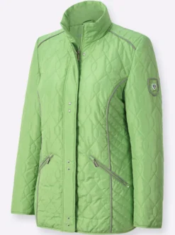 Steppjacke mit Kontrast-Details