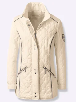 Steppjacke mit Kontrast-Details