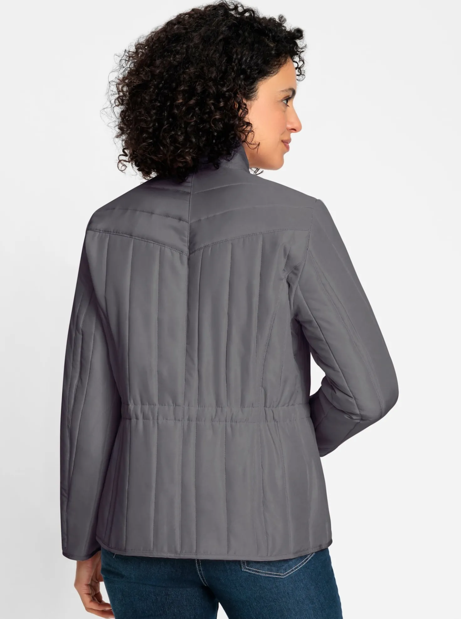 Steppjacke mit Längssteppung