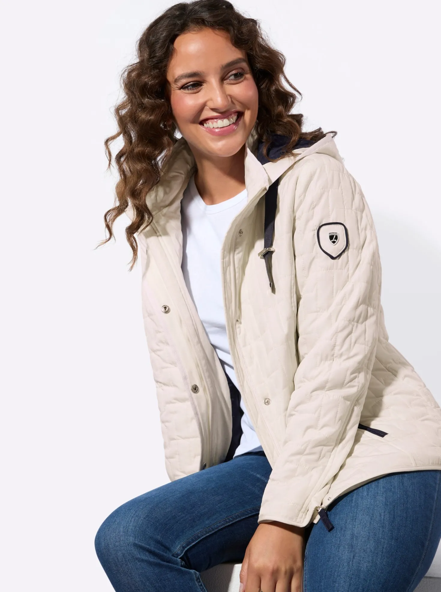 Steppjacke mit Reißverschluss-Taschen