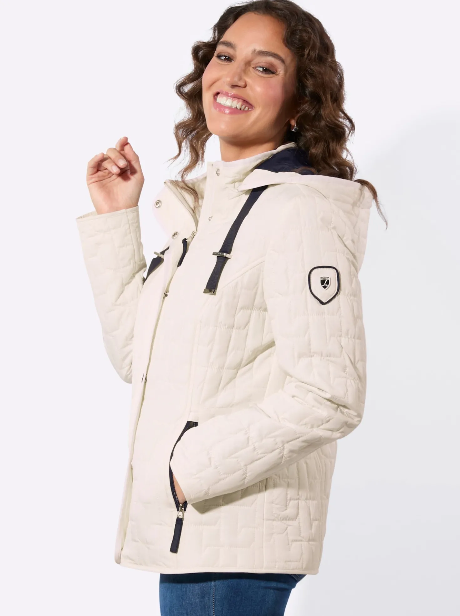 Steppjacke mit Reißverschluss-Taschen