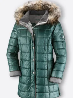 Steppjacke mit Reißverschluss-Seitenschlitzen