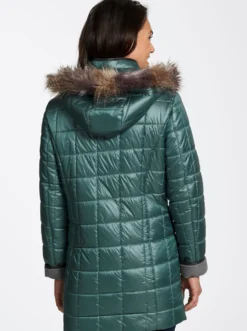 Steppjacke mit Reißverschluss-Seitenschlitzen