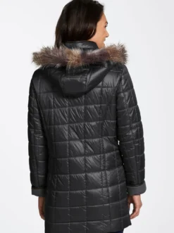 Steppjacke mit Reißverschluss-Seitenschlitzen