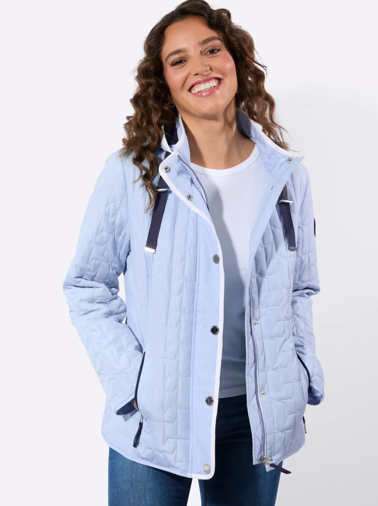 Steppjacke mit Reißverschluss-Taschen