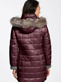 Steppjacke mit Reißverschluss-Seitenschlitzen