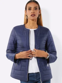 Steppjacke mit Reißverschluss am Ärmel