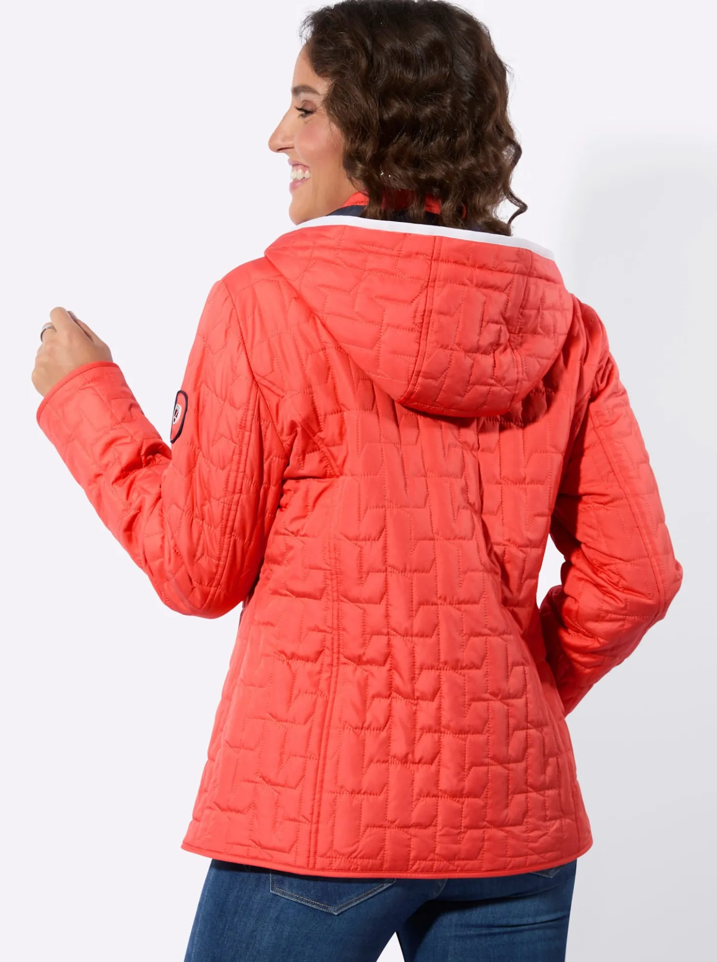 Steppjacke mit Reißverschluss-Taschen