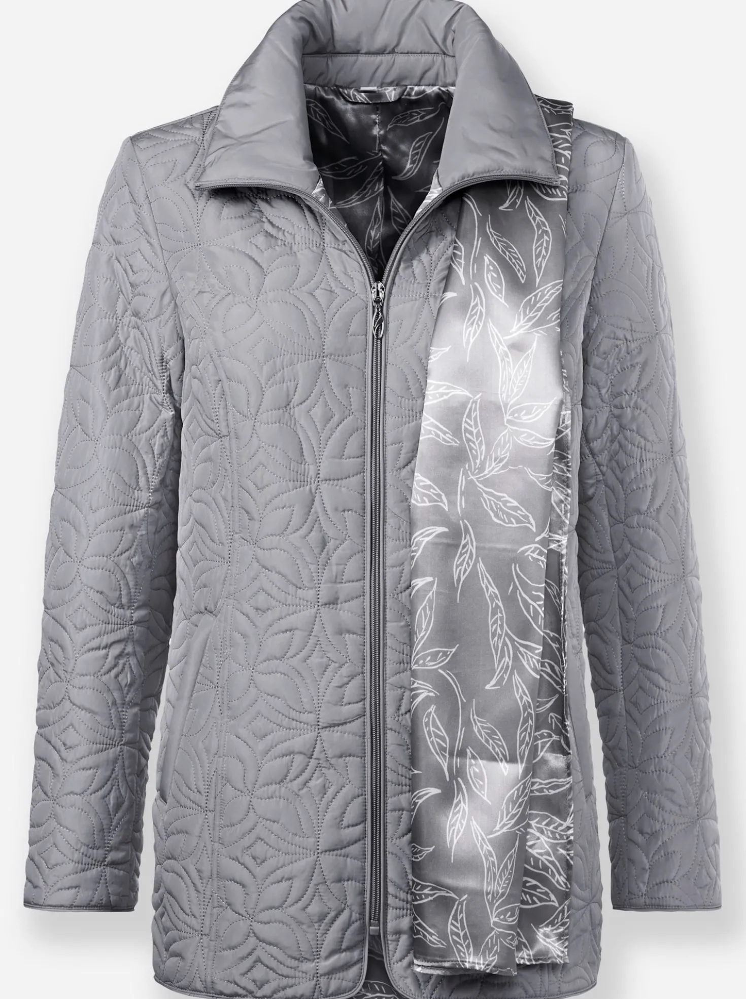 Steppjacke mit Schal