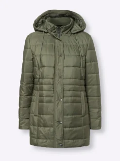 Steppjacke mit seitlichen Druckknöpfen