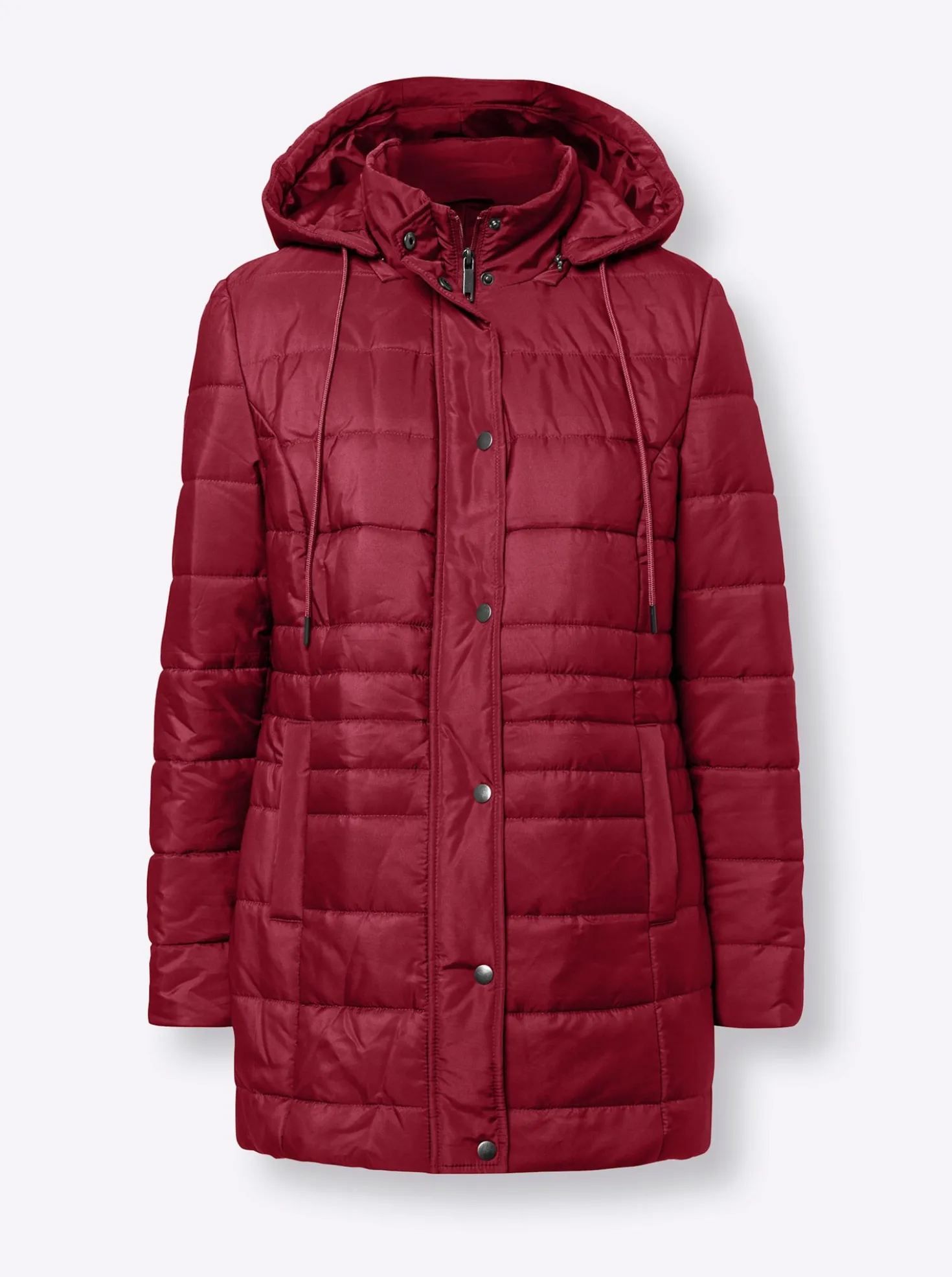 Steppjacke mit seitlichen Druckknöpfen