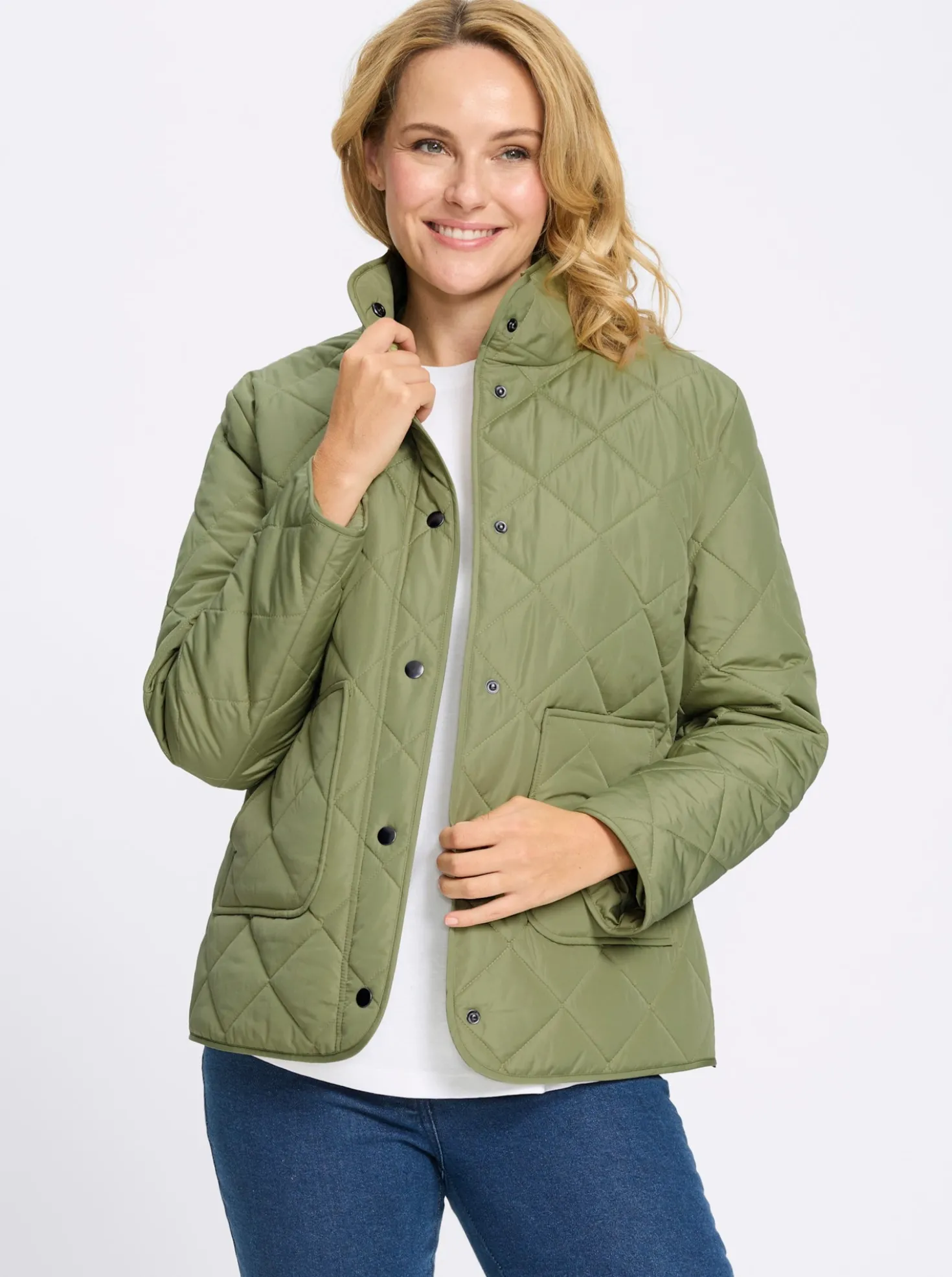 Steppjacke mit Stehkragen