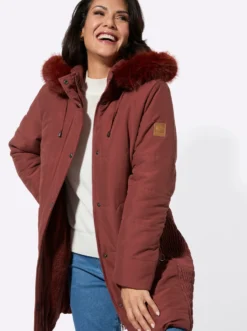 Steppjacke mit Teddy-Fleece-Futter