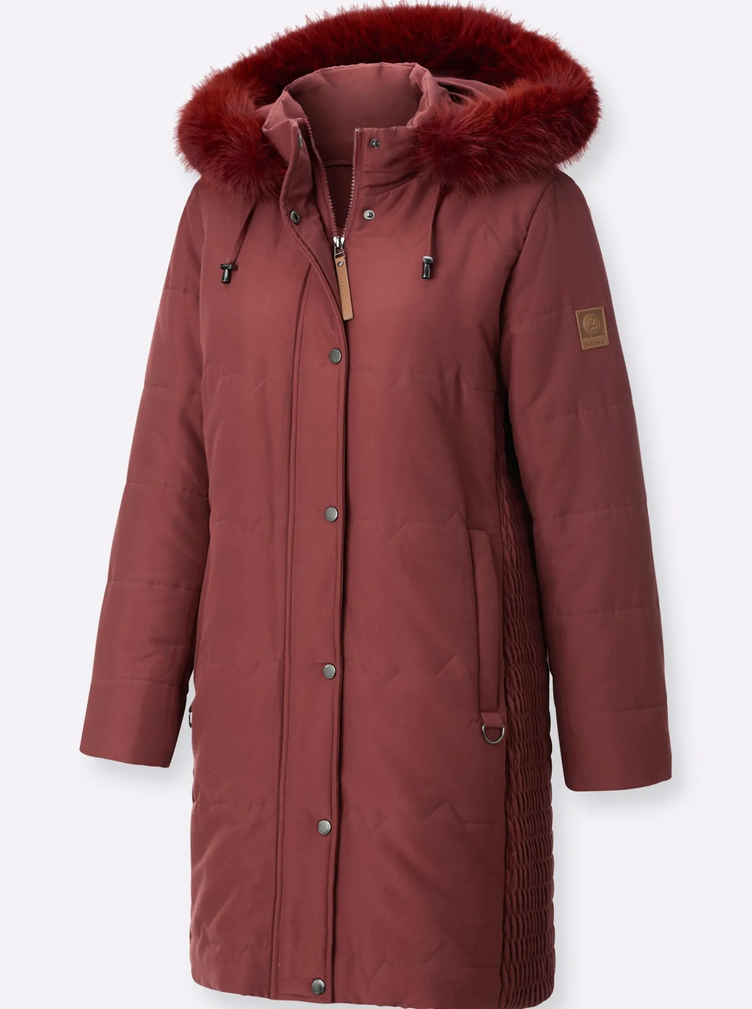 Steppjacke mit Teddy-Fleece-Futter