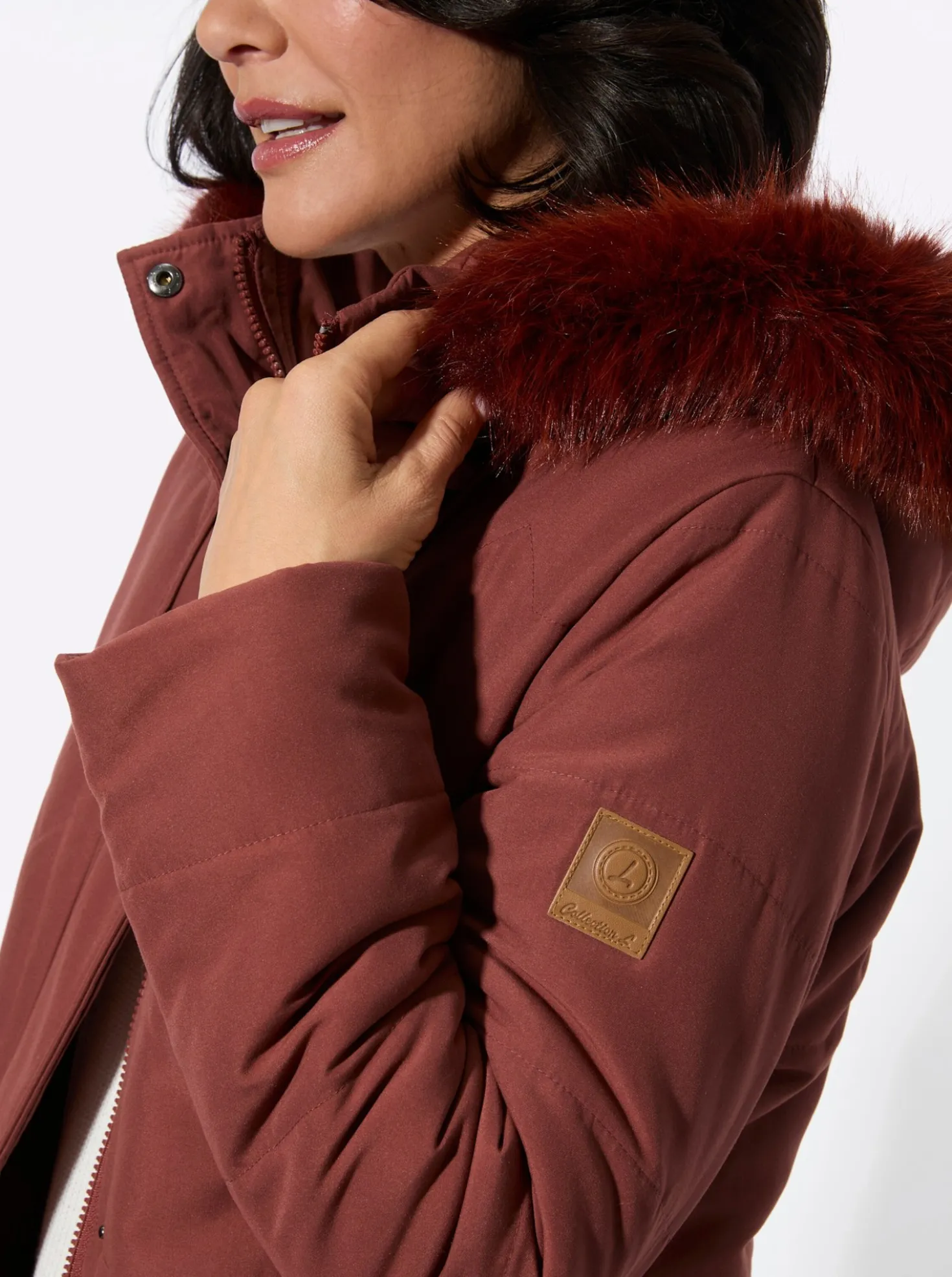 Steppjacke mit Teddy-Fleece-Futter