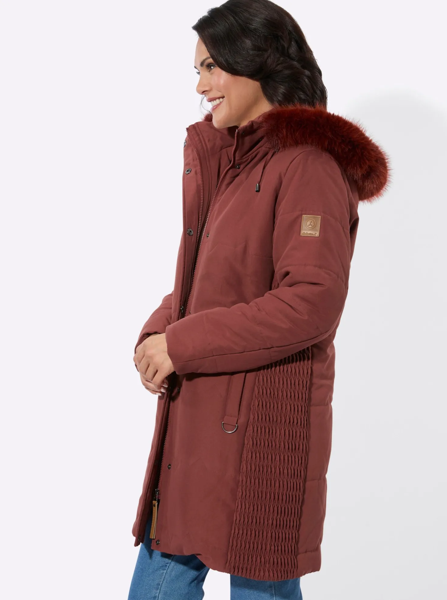Steppjacke mit Teddy-Fleece-Futter