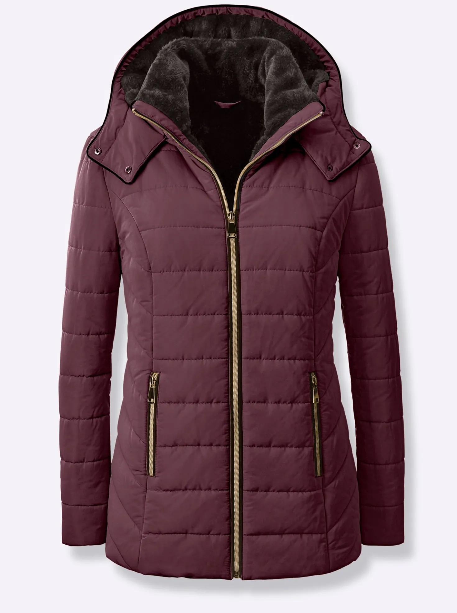 Steppjacke mit Teddy-Fleece innen