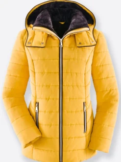 Steppjacke mit Teddy-Fleece innen