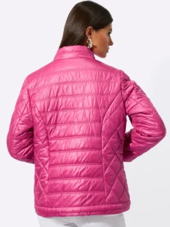 Steppjacke mit Tunnelzug am Saum