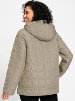 Steppjacke mit Tunnelzug im Saum