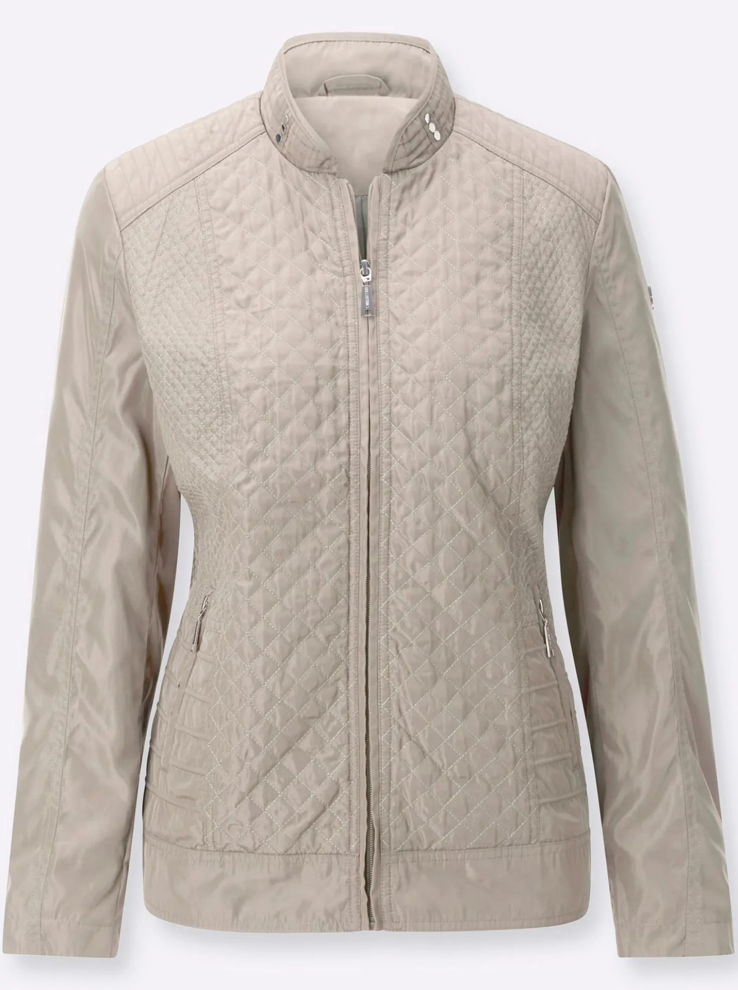 Steppjacke mit verdeckten Reißverschluss-Taschen