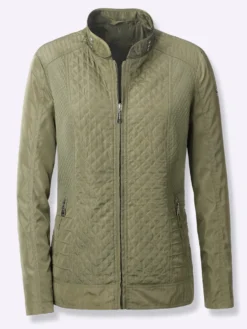 Steppjacke mit verdeckten Reißverschluss-Taschen