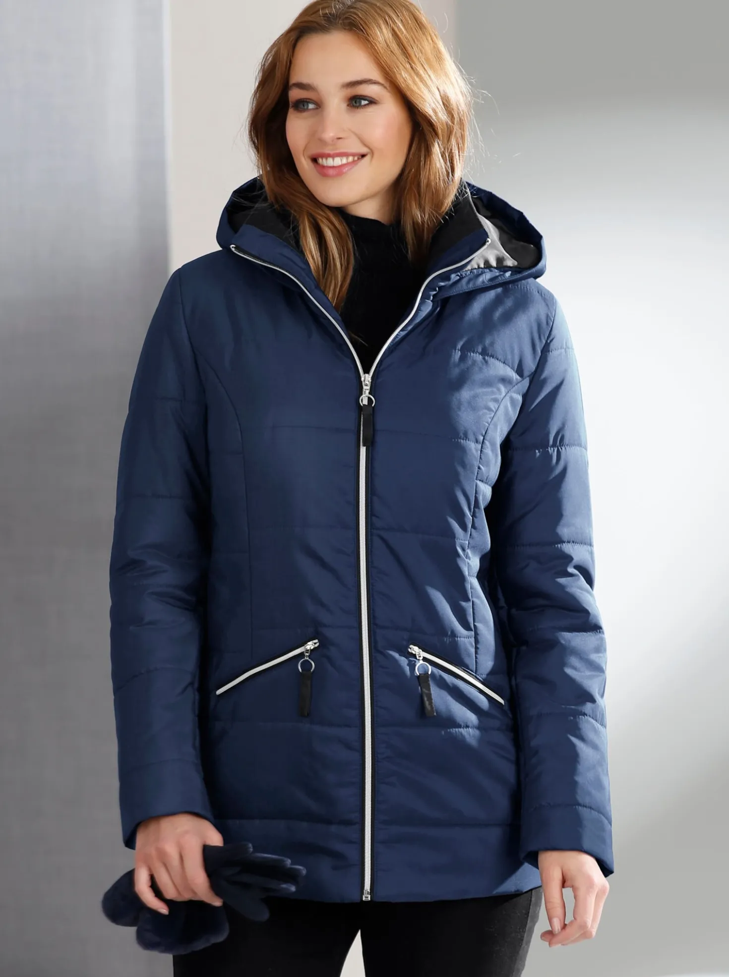 Steppjacke mit Wattierung, wärmend