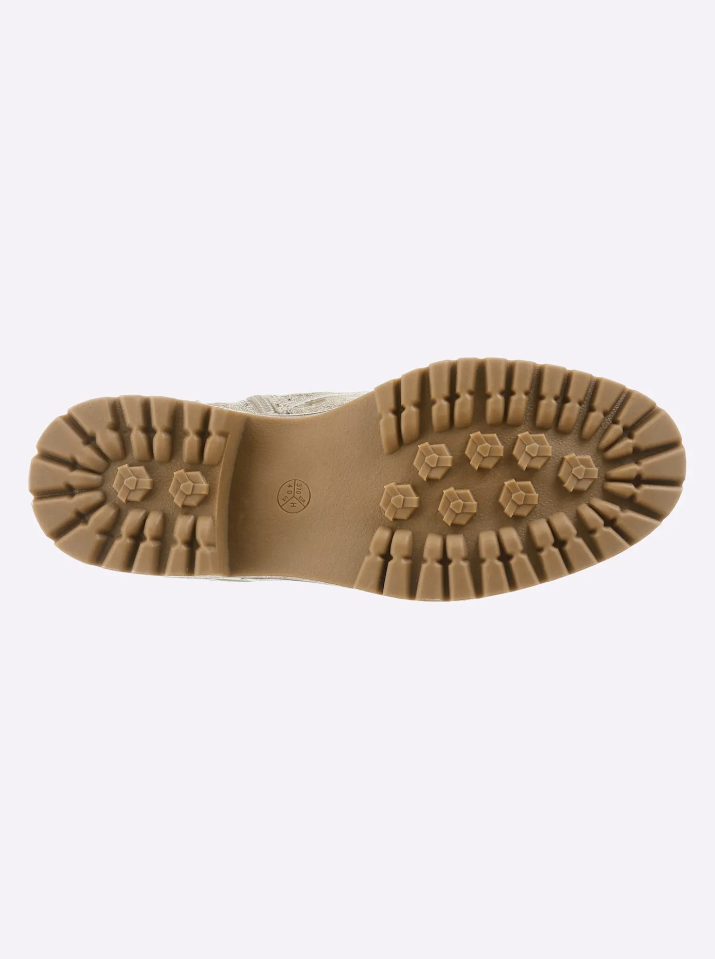 Stiefelette im Blüten-Dessin