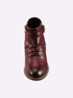 Stiefelette in Leder-Optik