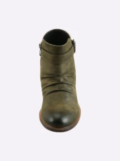 Stiefelette in Leder-Optik