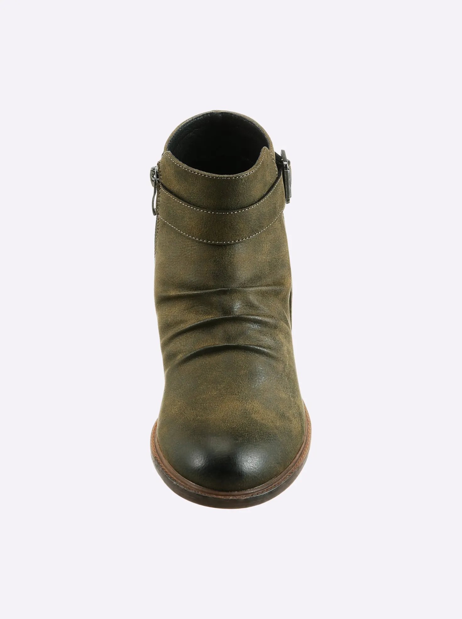 Stiefelette in Leder-Optik