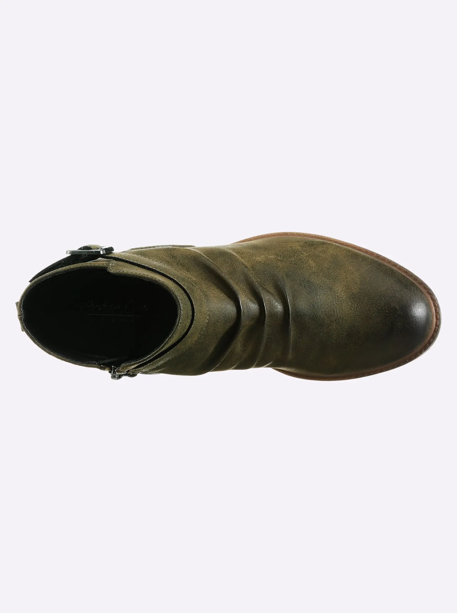 Stiefelette in Leder-Optik