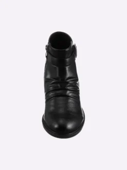 Stiefelette in Leder-Optik
