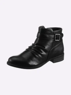 Stiefelette in Leder-Optik