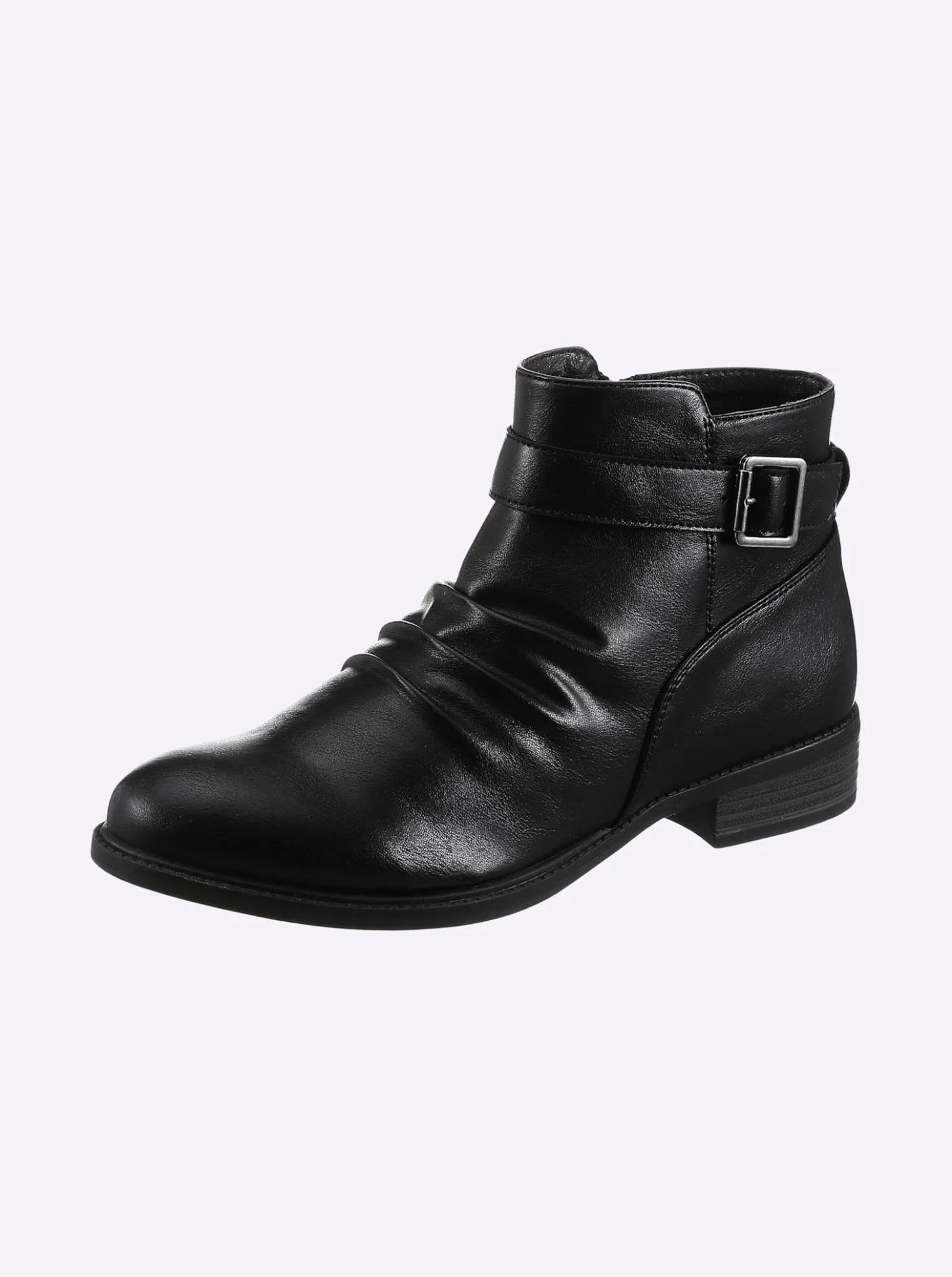 Stiefelette in Leder-Optik