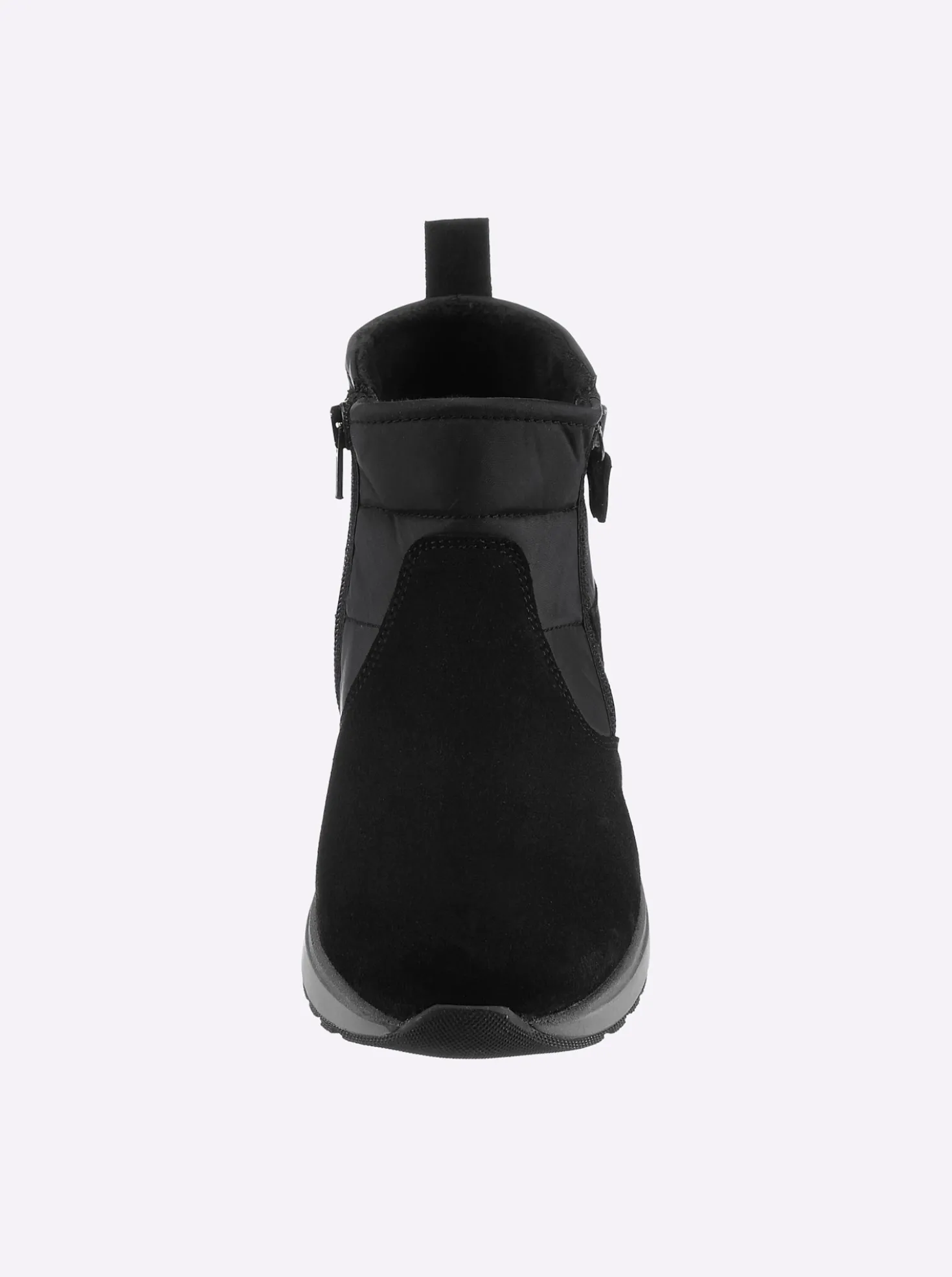 Stiefelette mit Doppel-Reißverschluss