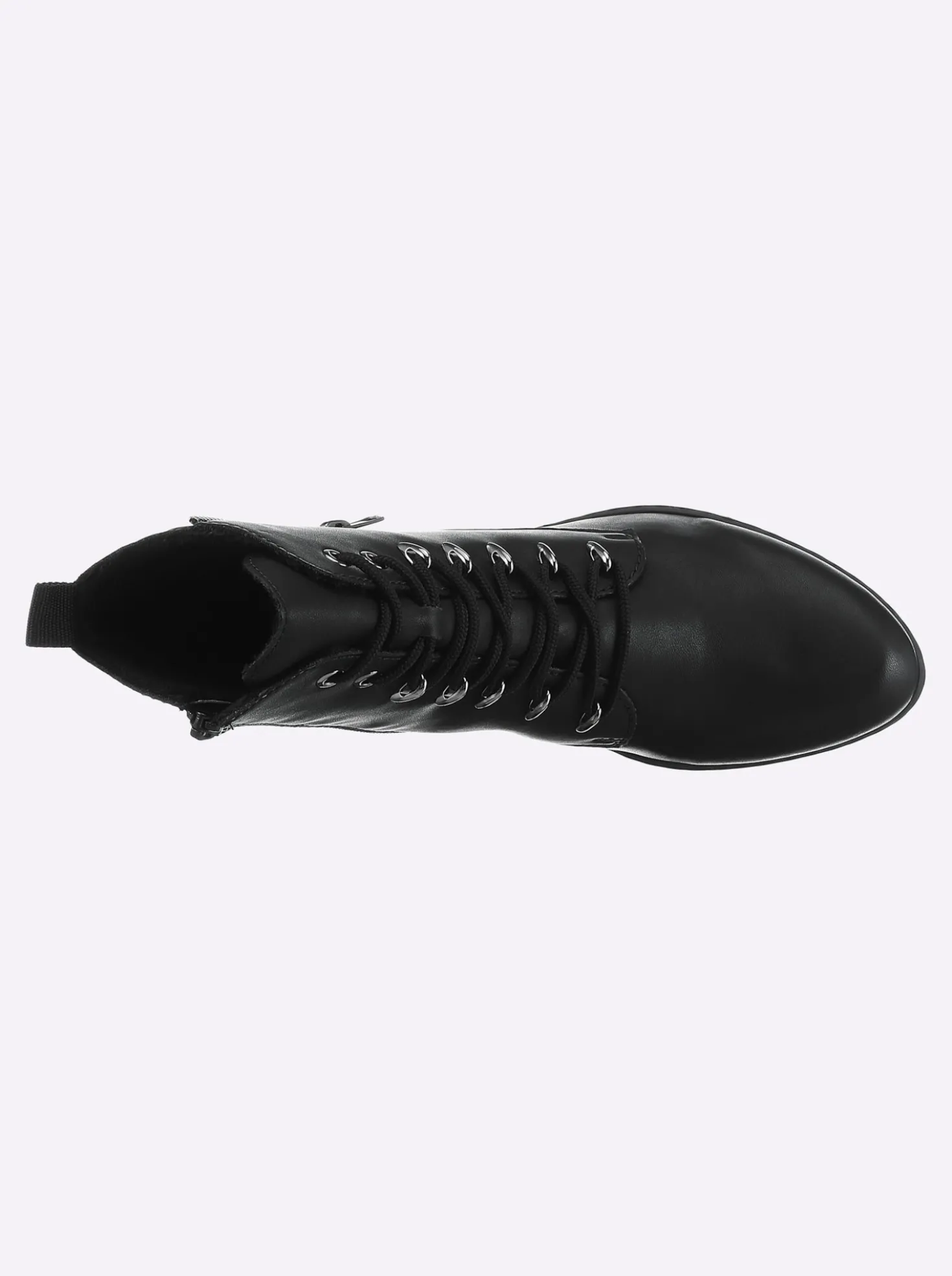 Stiefelette mit Materialmix