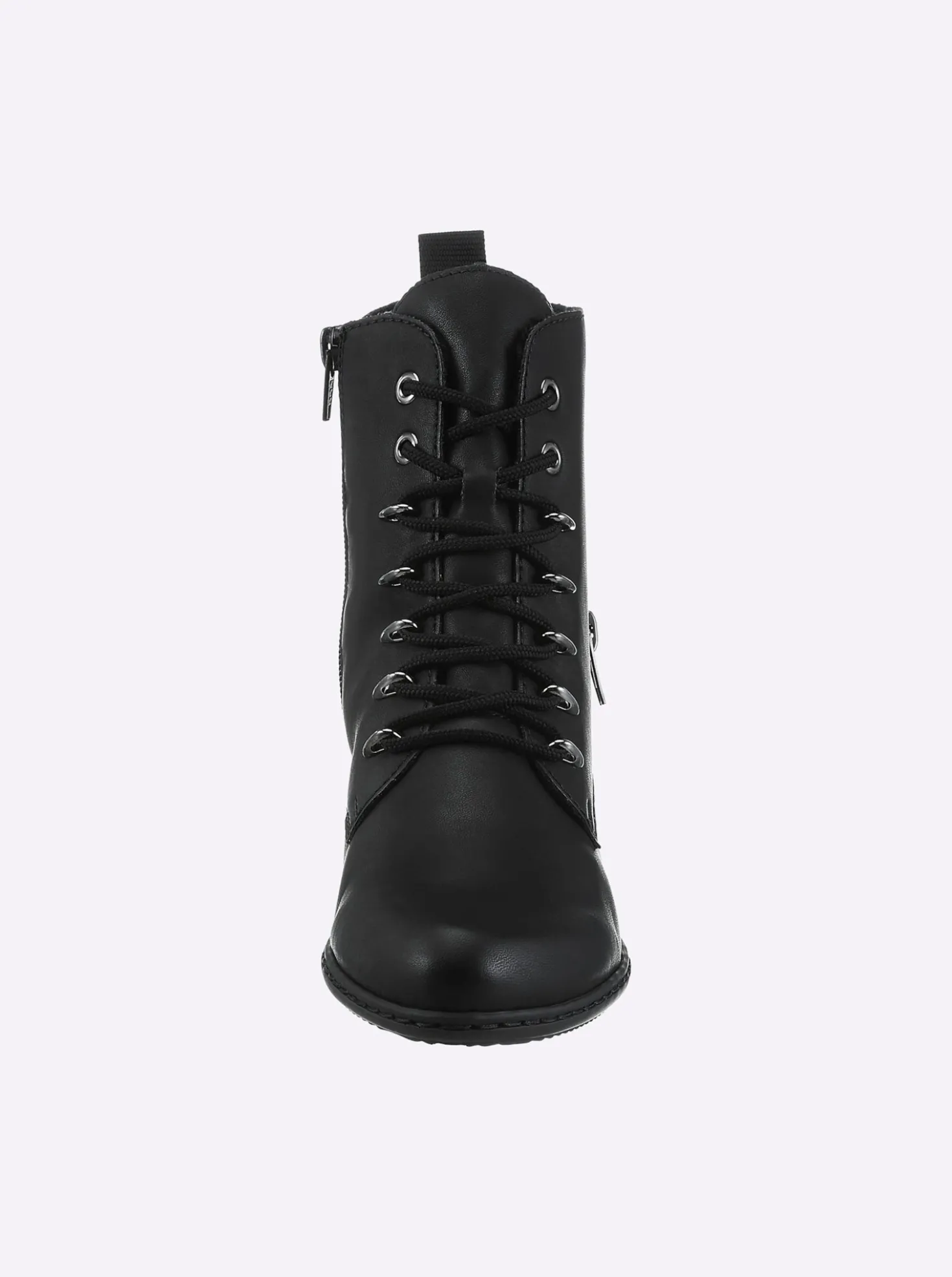 Stiefelette mit Materialmix