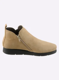 Stiefelette mit Nubukleder