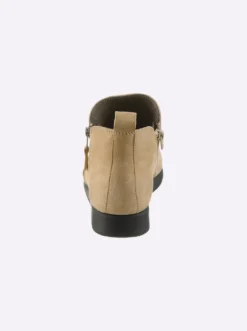 Stiefelette mit Nubukleder
