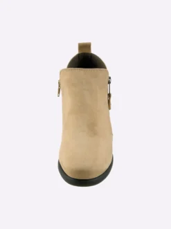Stiefelette mit Nubukleder