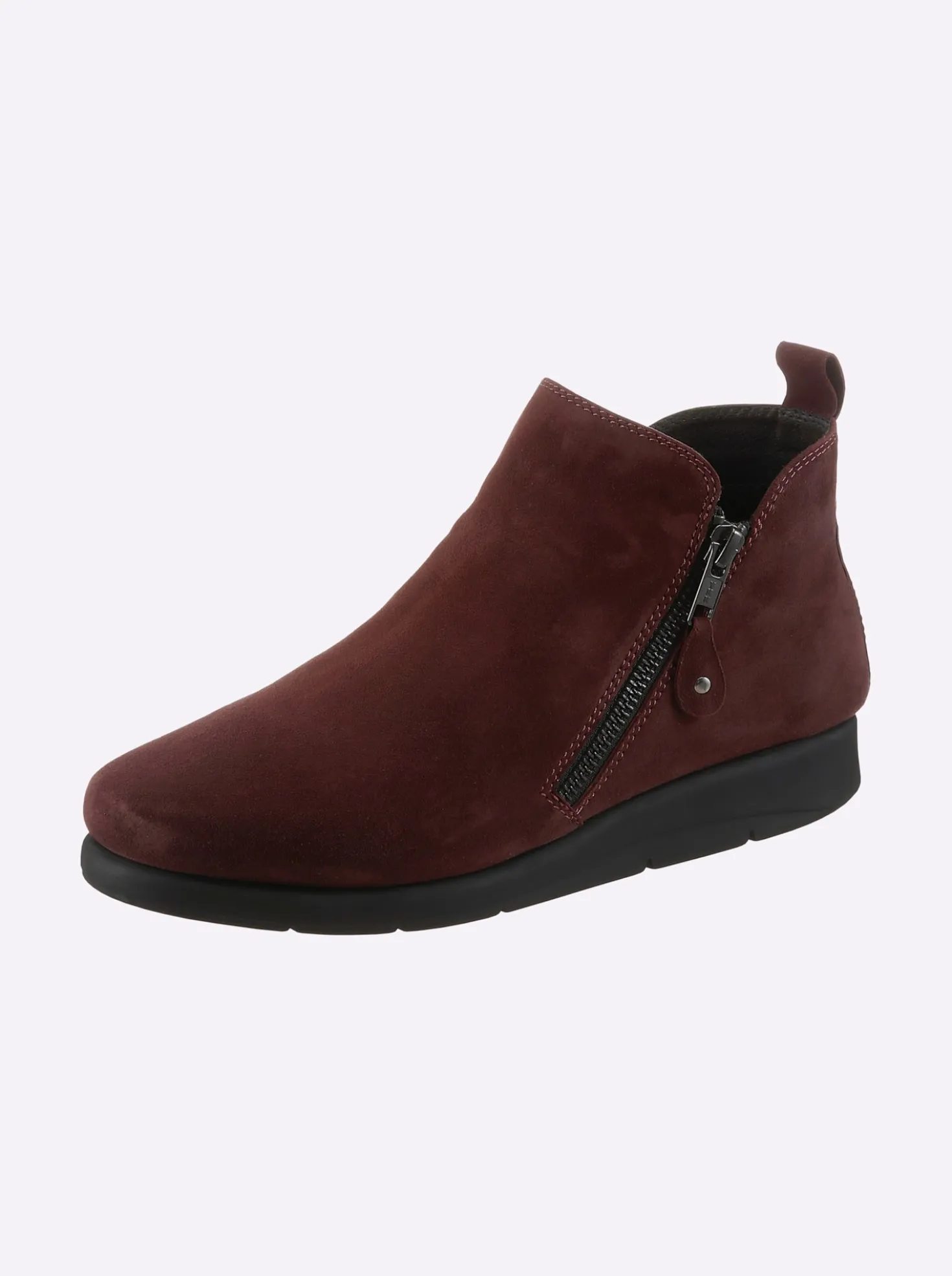Stiefelette mit Nubukleder