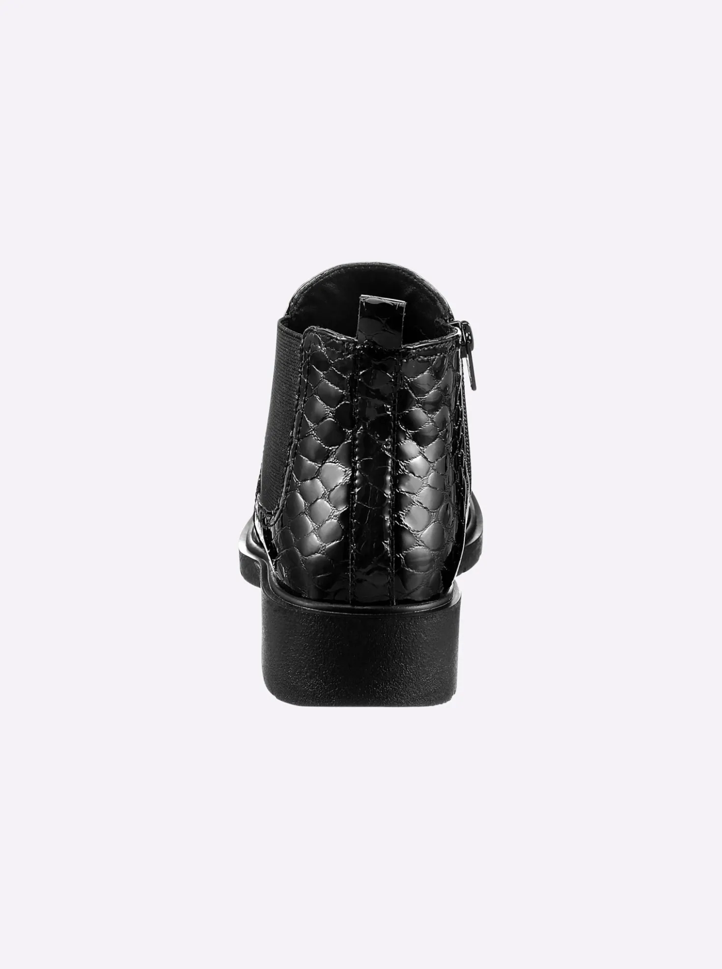 Stiefelette mit Prägung im Kroko-Look