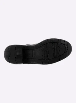 Stiefelette mit Prägung im Kroko-Look