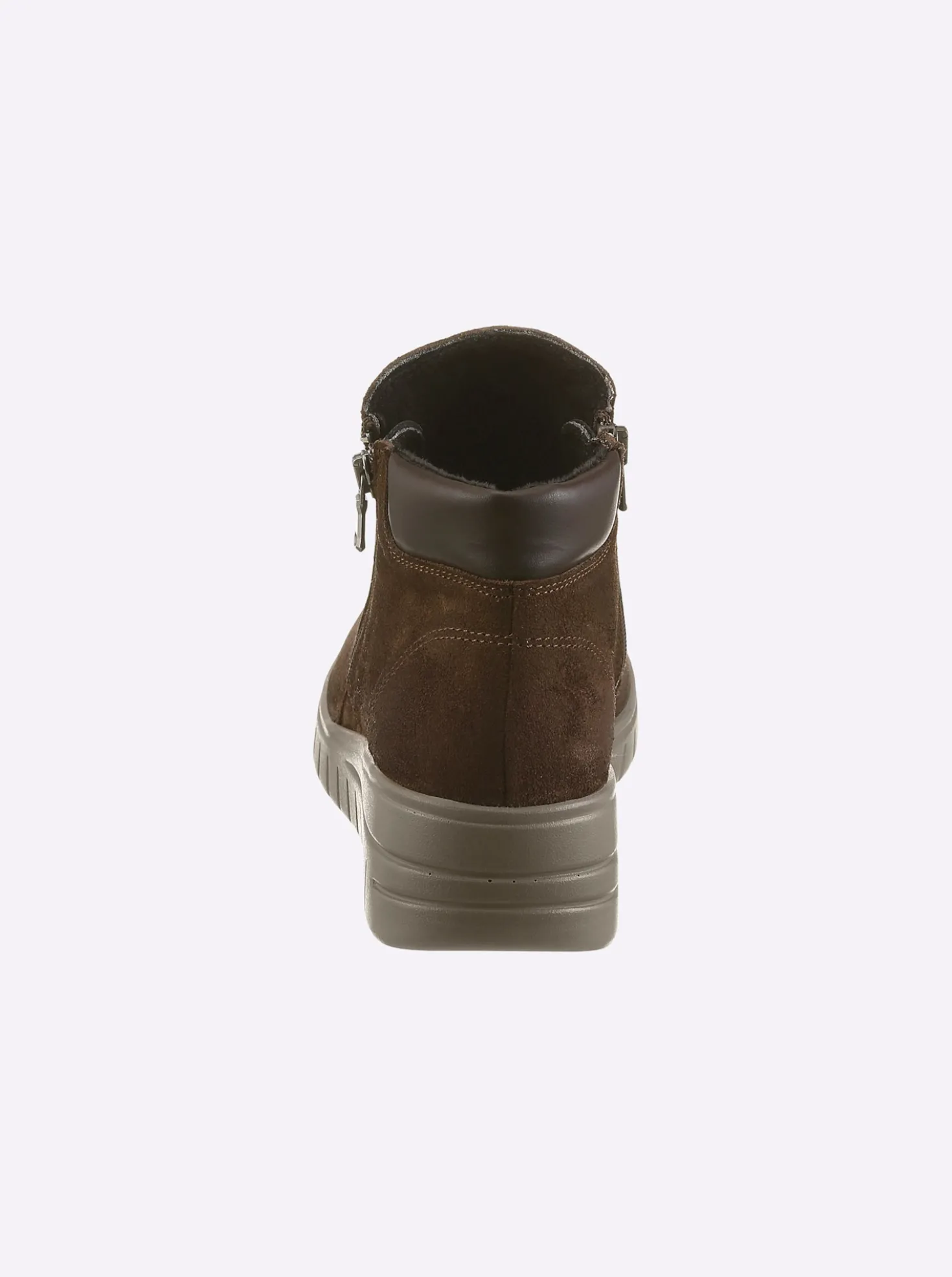 Stiefelette mit Veloursleder
