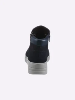 Stiefelette mit Veloursleder