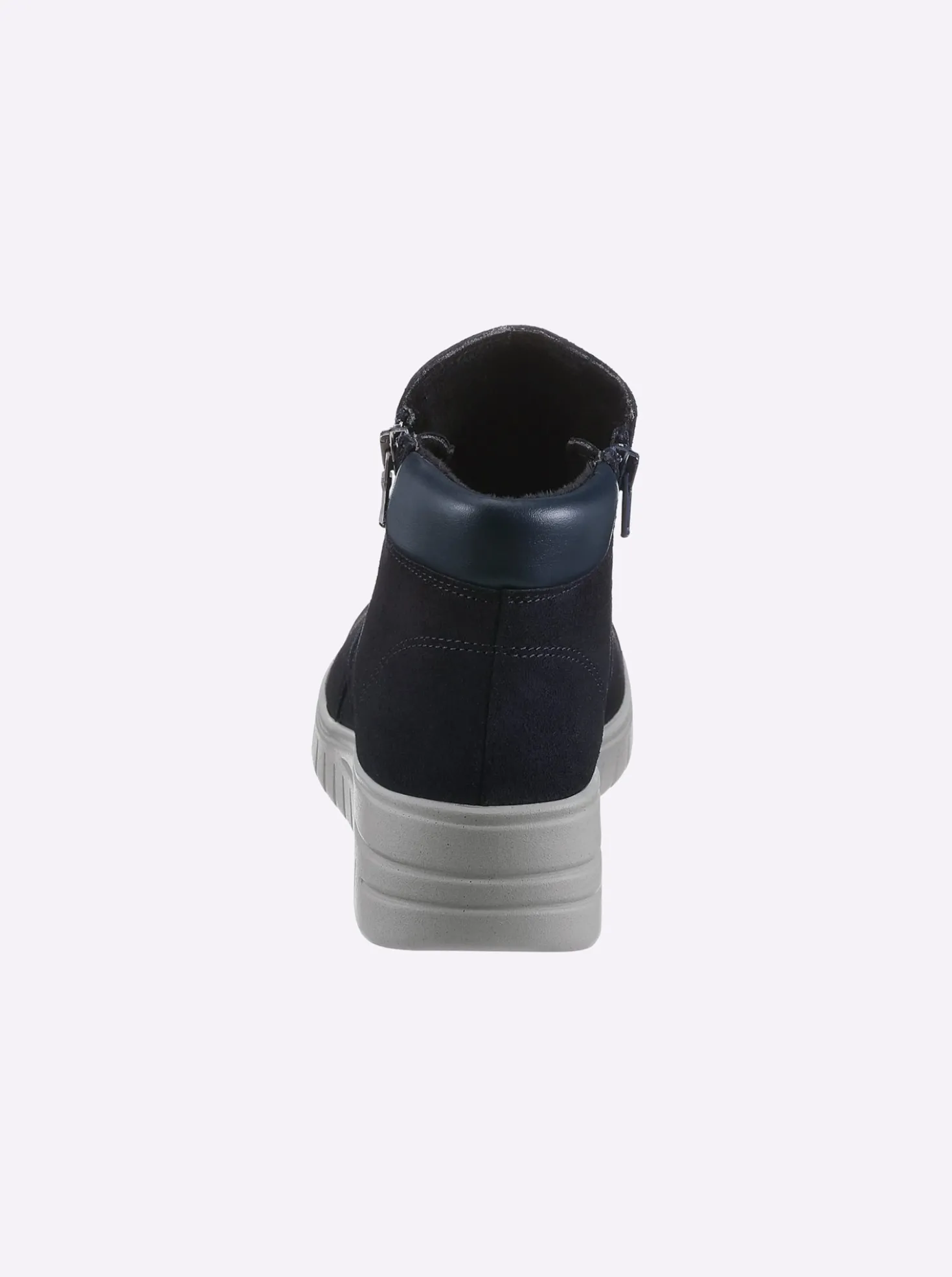 Stiefelette mit Veloursleder