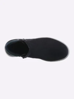 Stiefelette mit Veloursleder